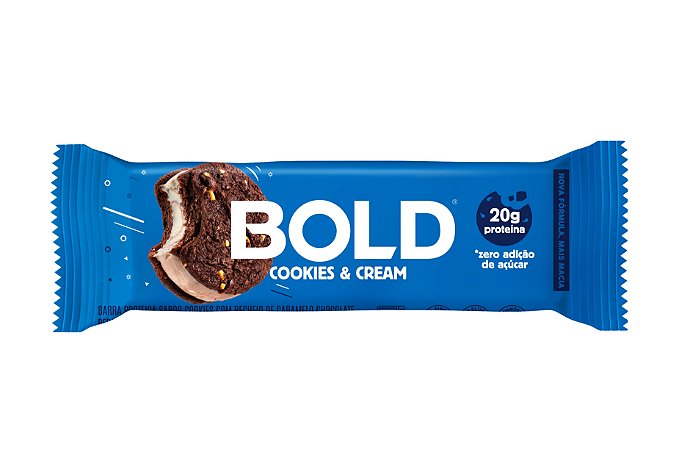 Barra Proteica Bold Bar - Cookies & Cream - 60g - Bold Snacks