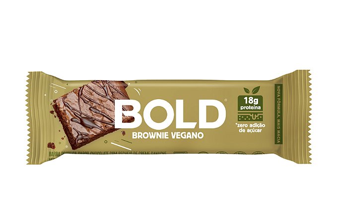 Barra Proteica Bold Bar - Brownie Vegano - 60g - Bold Snacks