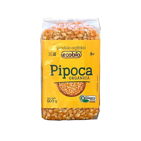 Milho de Pipoca Orgânico - 500g - Ecobio