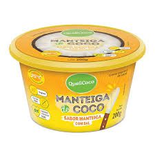 Manteiga de Coco Sabor Manteiga Com Sal - 200g - Qualicoco