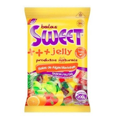 Balas de Algas Marinhas Sabor Frutas - 200g - Sweet Jelly
