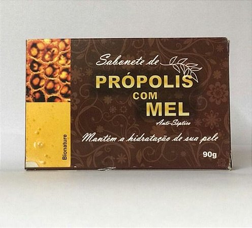 Sabonete de Própolis com Mel Antisséptico - 90g - Bionature