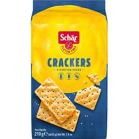 Biscoito Crackers c/6 Porções - 210g - Schär