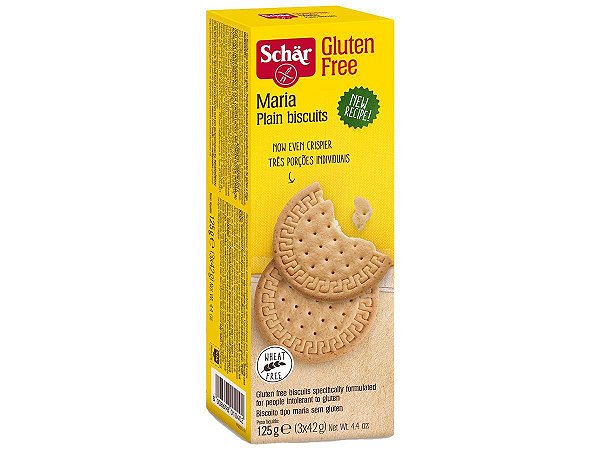 Biscoito Maria Plain Biscuits Sabor Tradicional - 125g - Schär