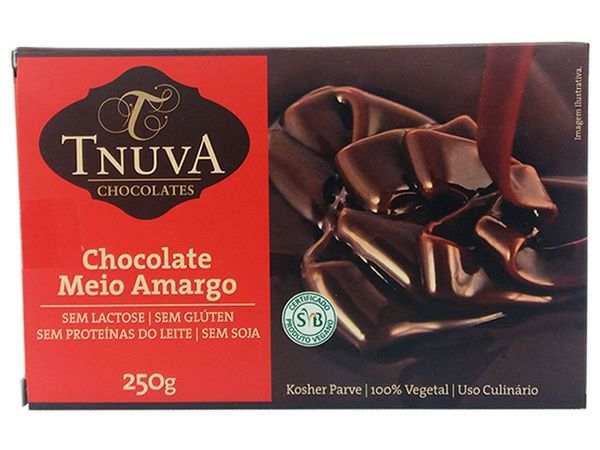 Chocolate Meio Amargo - 250g - Tnuva