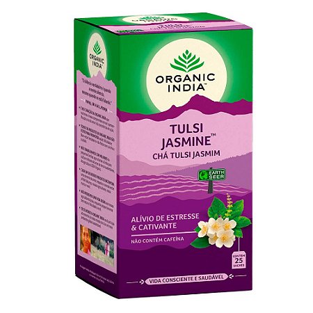 Chá Tulsi Jasmim - 25 sachês - Organic India