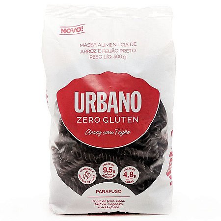 Massa de Macarrão de Arroz e Feijão Preto - Urbano - 500g