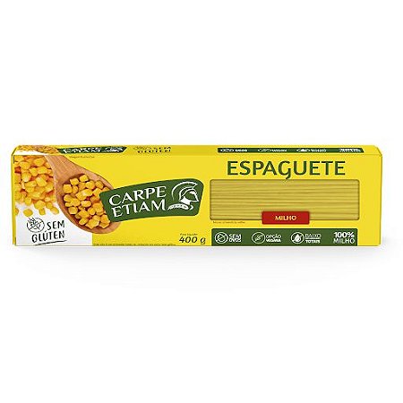 Macarrão de Milho Espaguete - 400g - Carpe Etiam