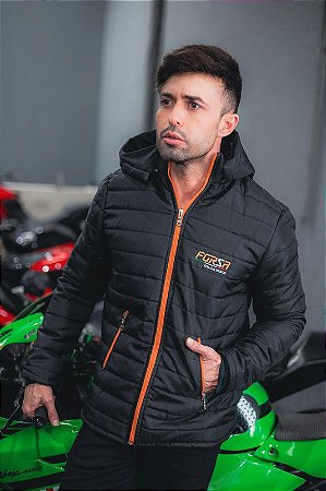 JAQUETA FORZA MOTOBOY BLACK/ORAGE