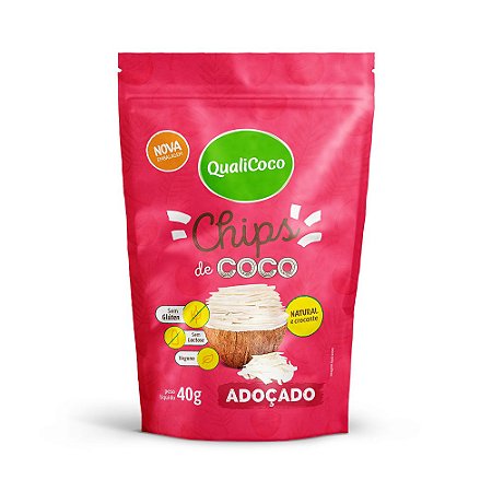 Chips De Coco Adoçado QualiCoco 40g