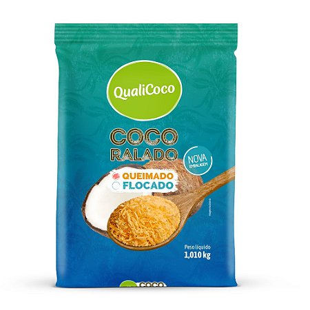 Coco Ralado Queimado Golden 1,010kg QualiCoco