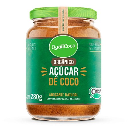 Açúcar de Coco Orgânico QualiCoco 280g