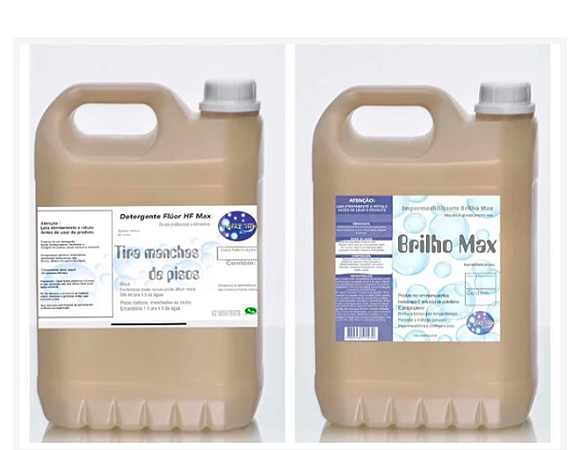 kit maior 5 lt do removedor de encardidos concentrado pra diluir e 5 lt do impermeabilizante