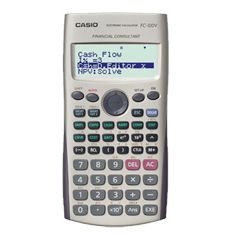 Calculadora Financeira Casio FC-100V - 9 Modos Dourado