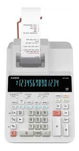 Calculadora Impressora Casio DR-140R-We-e-DC Bivolt - Branco