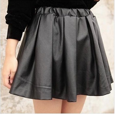 Saia Couro Sintético      Tamanho P/M