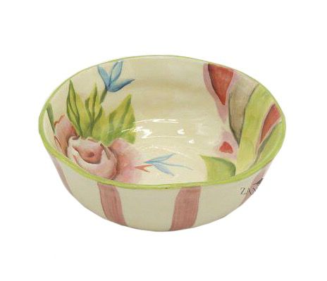 Bowl flores aquareladas zanatta casa