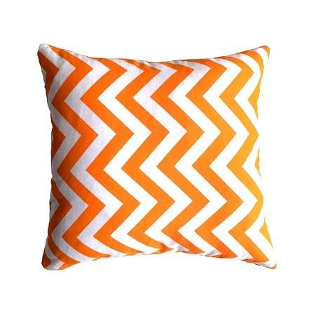 Capa de Almofada Chevron Laranja