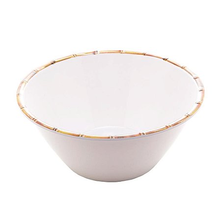 Bowl saladeira melamina plástica bambu
