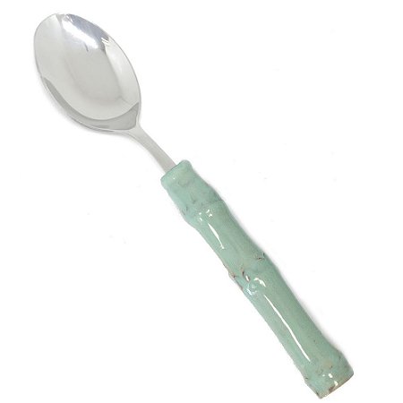 Colher jantar bambu azul Tiffany