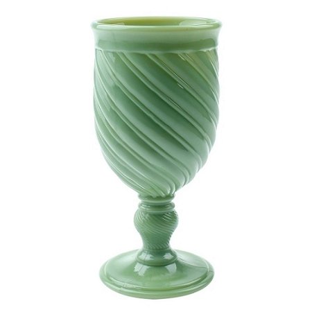 Taça Milk Glass/Opalina VERDE (jogo com 6)