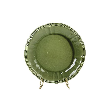 Prato sobremesa verde coleção cereja F665