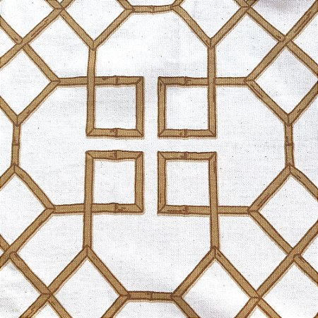 Toalha de mesa estampa gráfica bambu marrom (2,5 x 1,5m)