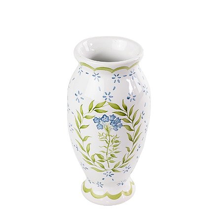 Mini vaso floral azul e verde