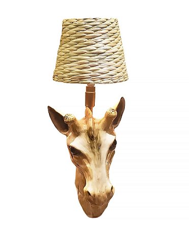 Arandela girafa com cúpula de taboa