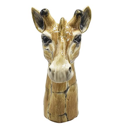 Vaso de cerâmica cabeça de girafa G