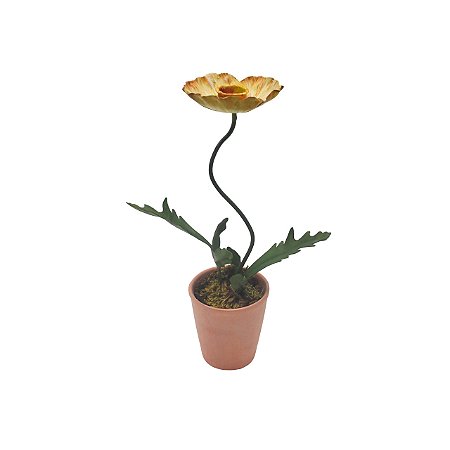 Castiçal flor de cobre com vaso G