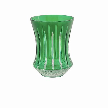 Copo Cristal Verde Polonês