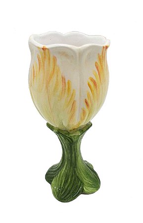 Taça de cerâmica Tulipa Amarela Zanatta Casa