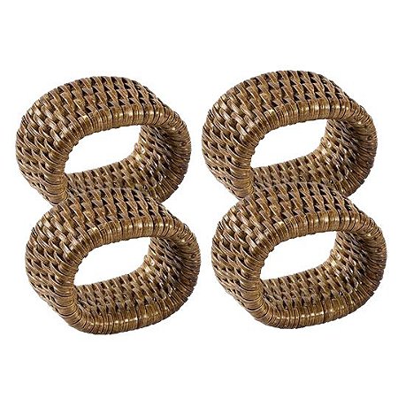 Porta guardanapo rattan oval (jogo 4)