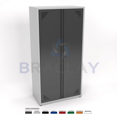 Armário Industrial Modular Alto 4 Prat. 1000x2000x550mm BRA-1100 FLEX BRACLAY