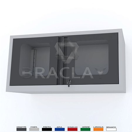 Armário Industrial Modular Suspenso 1000X500X350MM BRA-0410A FLEX BRACLAY