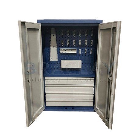 Armário Industrial de Parede para Ferramentas c/ 04 gavetas BRA-10204 BRACLAY