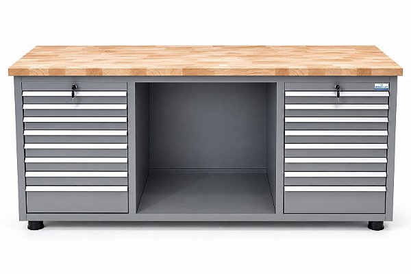 Bancada industrial para serviços c/ 16 gavetas BRA-10127 BRACLAY