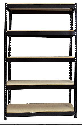 Estante de Aco c/ 05 Prateleiras de Madeira BRA-EST5 BRACLAY