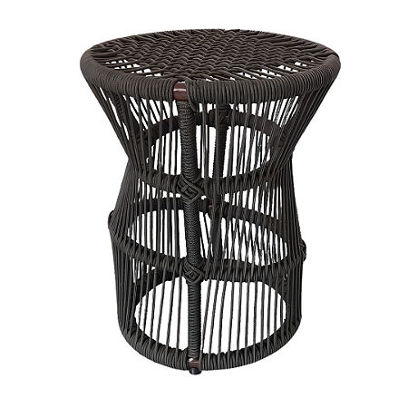 Banco Bambolê na Cor Verde Musgo