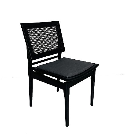 Cadeira Rosa Cor Ebanizada