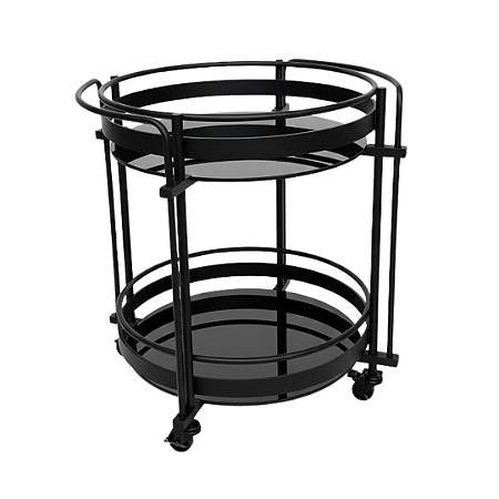 Carro de Chá Bar Meg na Cor Preta