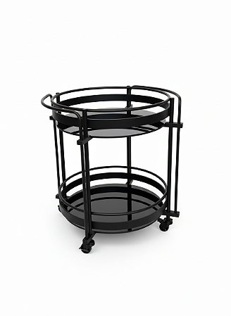 Carro de Chá Bar Meg - Cor Preto