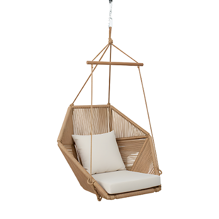 Balanço de Teto Mica Cor Juta