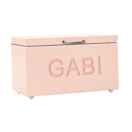 Baú Personalizável em Laca com Rodízio - Até 04 Letras