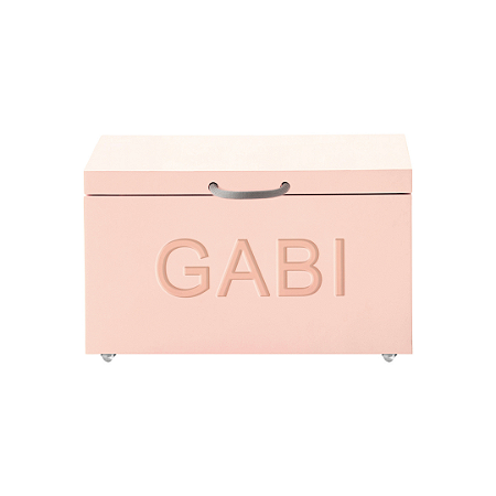 BAÚ PERSONALIZÁVEL COM RODÍZIO LACA  (até 04 letras)