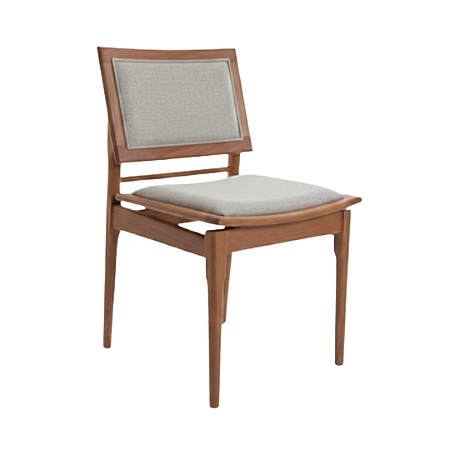 Cadeira Rosa com Tecido