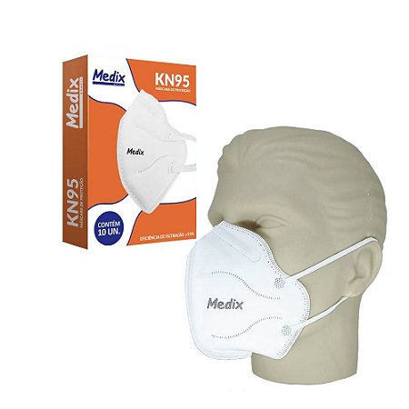 Máscara de Proteção Respiratória KN95 com 10 un. Medix