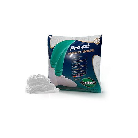 Sapatilha PROPÉ Descartável BRANCA 30g/m2 com 100un. Protdesc