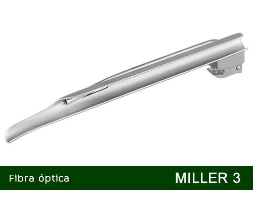 Lâmina Laringoscópio Fibra Óptica Miller Nº3 MD